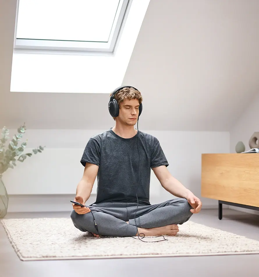 Vida estresante APAGADA. Paz mental ENCENDIDA.